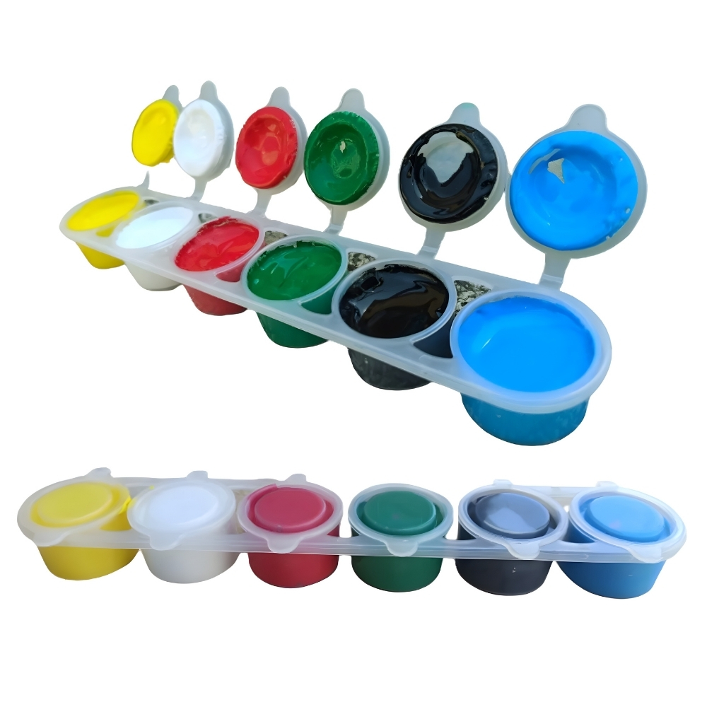 5 ml Altılı Şerit Dolu Boya Tüpü Kabı Cns Hobby Tuval