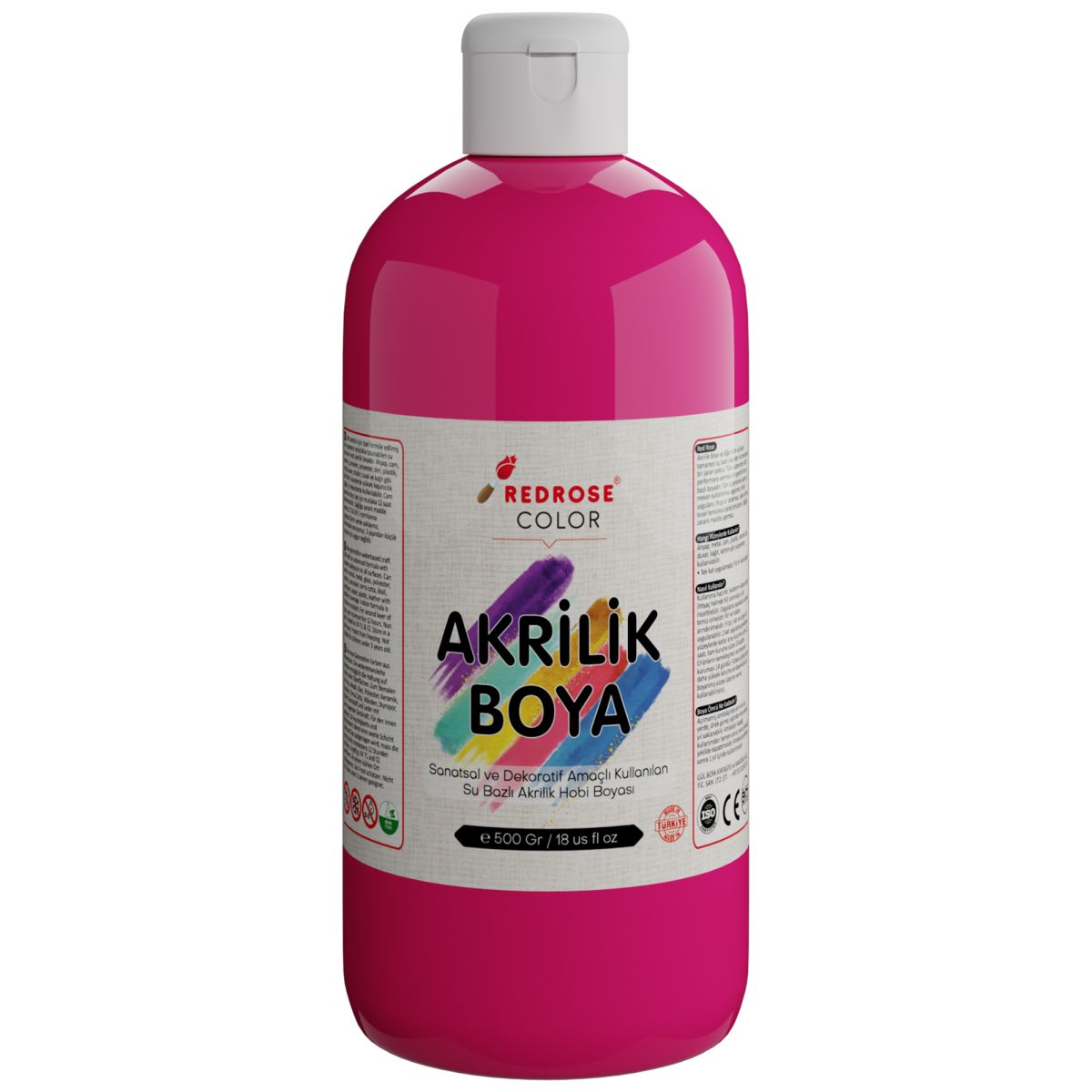 500 Ml Fuşya Akrilik Boya Cns Hobby Tuval