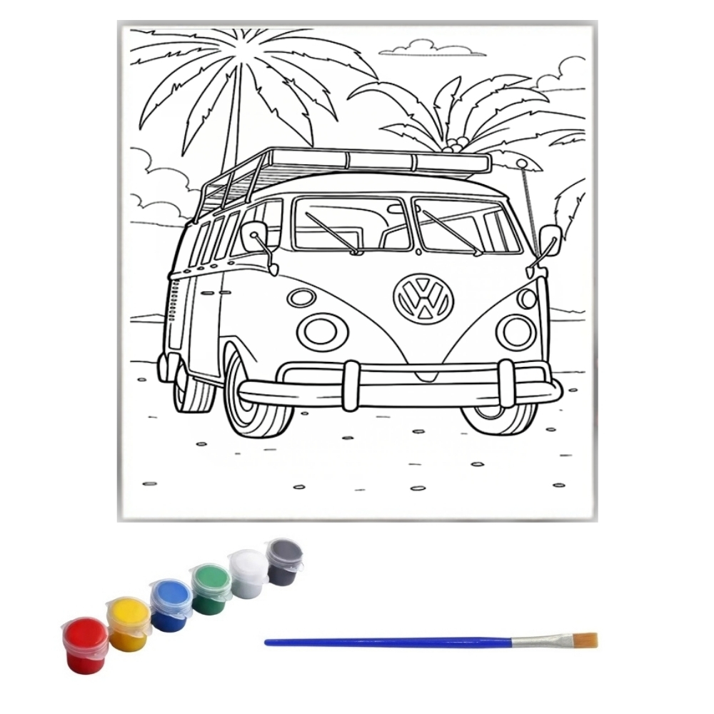 20*20 Cm Baskılı Çocuk Tuval Seti Cns Hobby Tuval