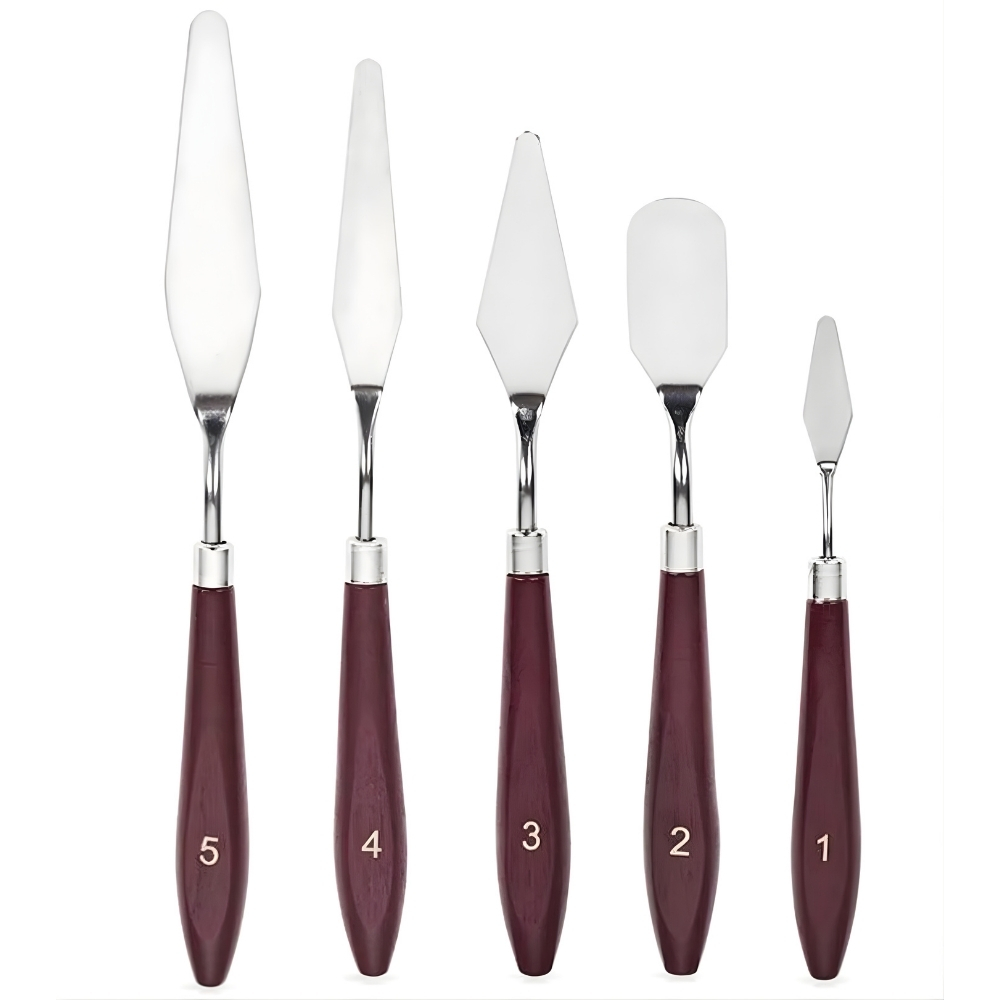 5'li Metal Spatula Set Cns Hobby Tuval
