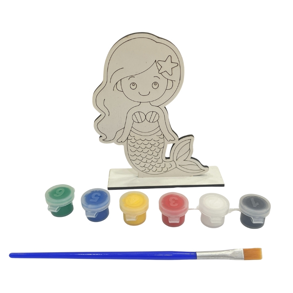 Ahşap Figürlü Boyama Seti Cns Hobby Tuval