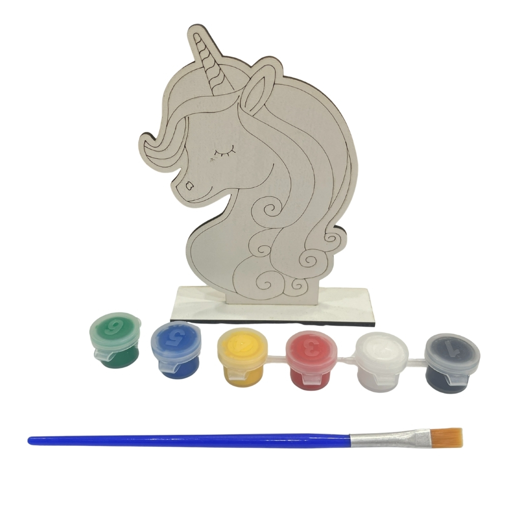 Ahşap Figürlü Boyama Seti Cns Hobby Tuval