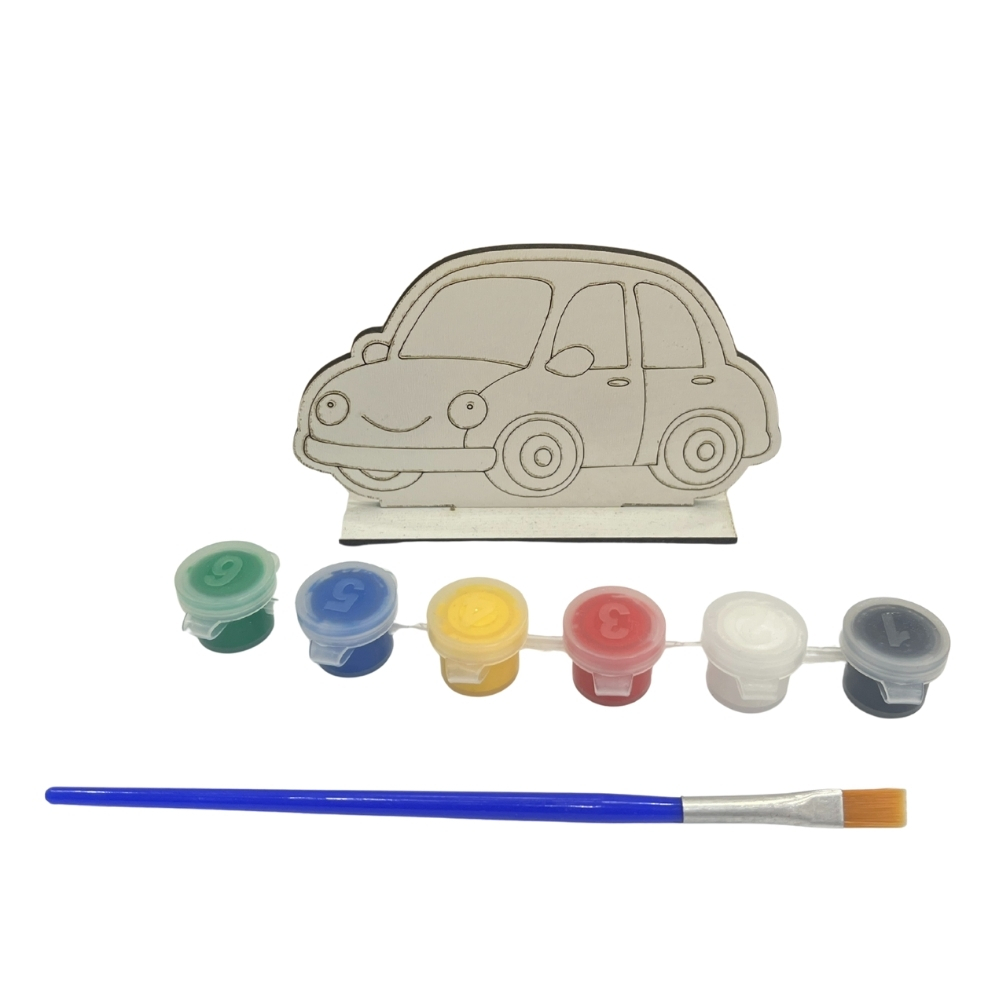 Ahşap Figürlü Boyama Seti Cns Hobby Tuval