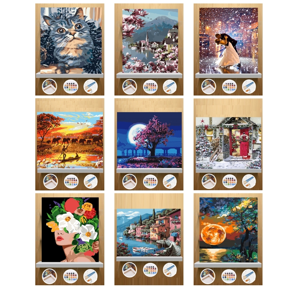 Saylarla Boyama 40-50 Cm Cns Hobby Tuval