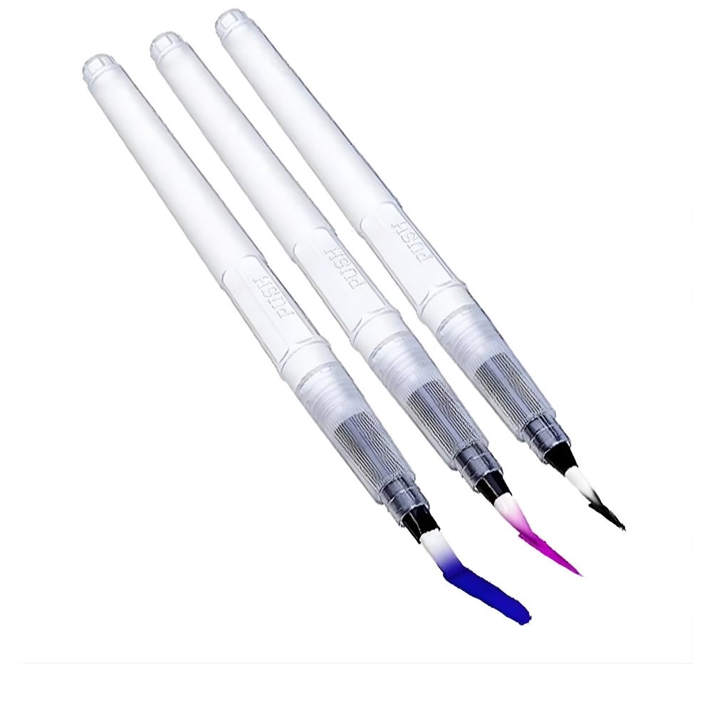 Su Hazneli 3'lü Fırça Seti Cns Hobby Tuval